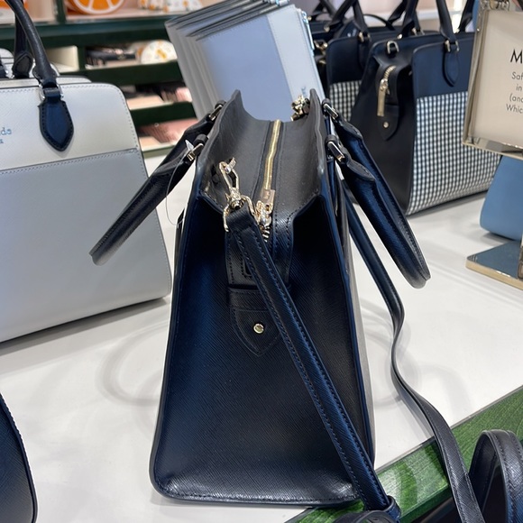 Kate Spade Madison Safiano Leather Medium Satchel Handbag 
COLOR: Black 

NWT - Picture 5 of 16